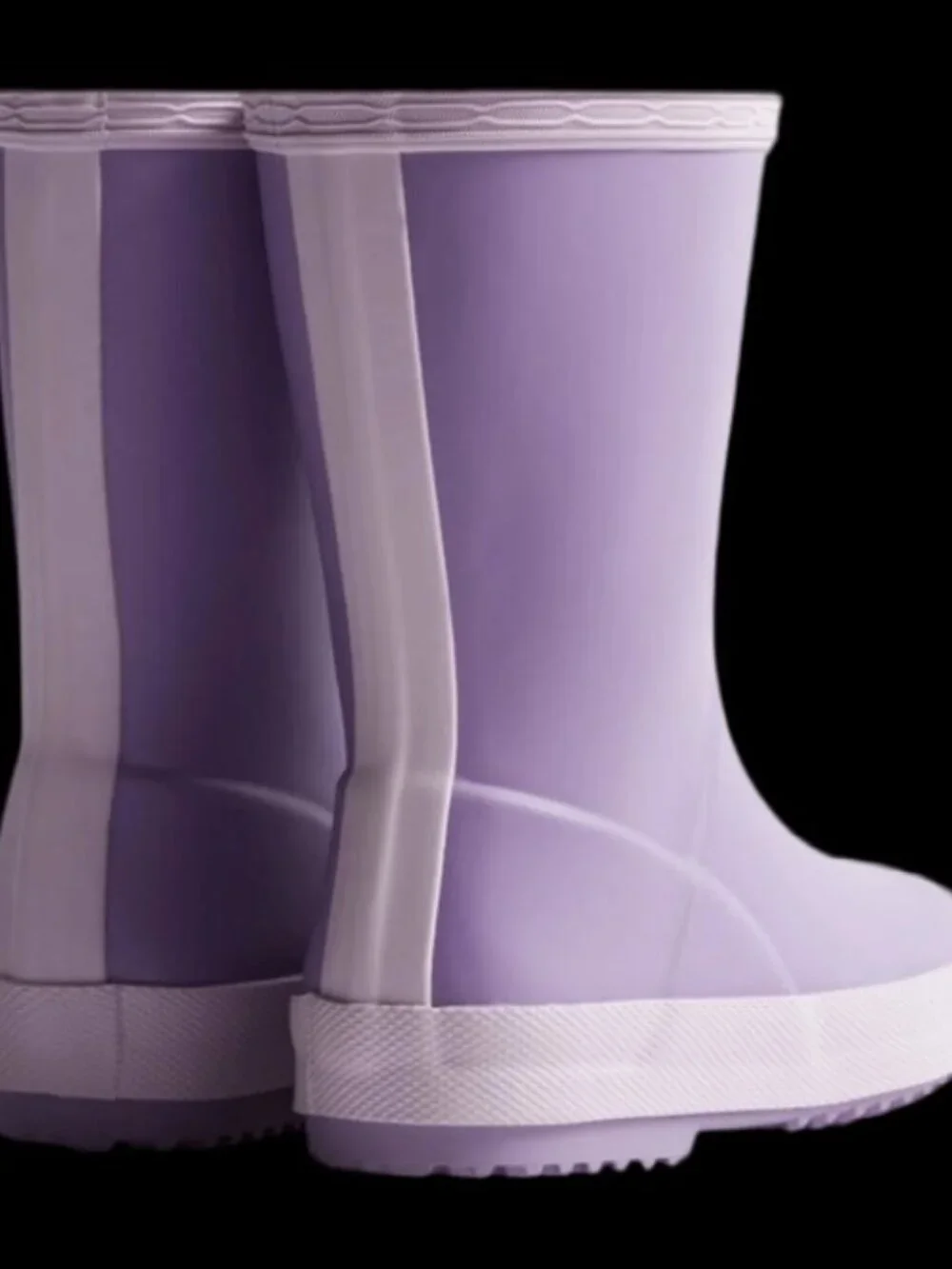 Baby Girl Hunter Boots in Purple with Pink details- Size 4